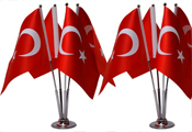 Masa Üstü Makam Türk Bayrakları